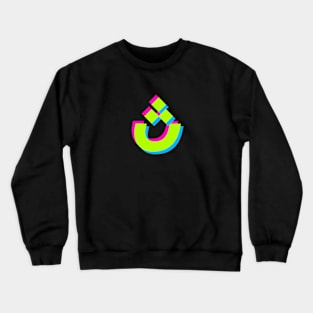 Huruf Glitch Crewneck Sweatshirt